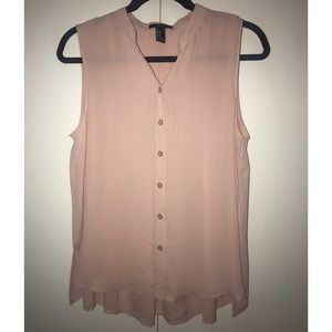 Forever 21 Pale Pink Tank Top Blouse
